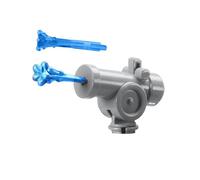 Imaginext Replacement Parts City Firehouse Playset GXT87 - Gray Water Launcher and Two Blue Water Projectiles