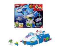 Imaginext Transforming Buzz Lightyear Ship with Figures | Toy Story Buzz Lightyear Ship, Vehicle transforms with lights, sounds,3-inch Action Figures, Launcher and Projectiles, JTH51