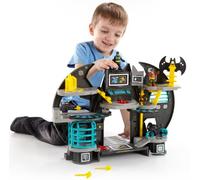 Imaginext X7677 Batman Batcave Playset with Batman and Robin Figures, Command Centre, Darts Launcher and Elevator, Suitable From 3 Year Old