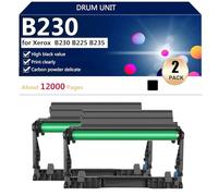 Imaging Unit Drum Unit Replacement B230 for Xerox B230 B225 B235 Printers, High Yield 12000 Pages,2*Black