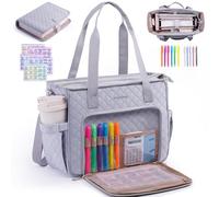 IMAGINING Large Bible Bag with Bible Cover Case for Women -Quilted Church Tote with Shoulder Strap for Bible Study Supplies - Christian Gift & Bible Carrier for Women with Highlighters and BibleTabs