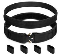 IMAGOA Duty Belt,2'' Police Security Nylon Duty Belts with Hook Lining Outer Inner Belts with 4 Belt Keeper