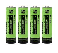 iMah AA Rechargeable Batteries for Solar Lights 1.2V 1300mAh Ni-MH, Also Work with Garden Lamps, Remotes, Mice and Other Household Devices, 4-Pack