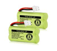 iMah BT183342/BT283342 2.4V 400mAh Ni-MH Battery Pack Compatible with AT&T VTech Cordless Phone Batteries BT166342/BT266342 BT162342/BT262342 2SN-AAA40H-S-X2, Pack of 2