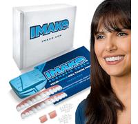 Imako Premium Cosmetic Teeth - 2 Pack - Small, Bleached White - Upper Veneers - DIY Smile Makeover