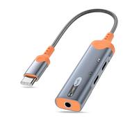 iMangoo 3 in 1 USB Type C to 3.5mm Audio Headphones and USBC Charger Adapter, DAC Aux Jack Dongle Earphones Adapter PD 60W Fast Charging for Apple iPhone 17 Air 16 16e 15 Pro Max for Google Pixel 10