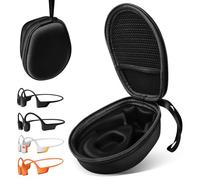 iMangoo Headphones Bone Conduction Case for SHOKZ Open Run Pro 2, Shockproof Protective Anti-Drop Hard Cover Compatible with Aftershokz New OpenRun Pro 2 Mini/OpenSwim OpenMove Sport Earbud Black