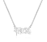 imani Punk Rock Necklace Black Concert Inspired Necklace Jewelry For Fans Party Dress Outfit Merch