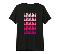 Imani Retro Stack Design Premium T-Shirt