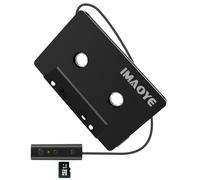 IMAOYE 2024 New Bluetooth 5.0 Car Audio Stereo Cassette Vehicle Tape Converter Cassette Work While Charging Support TF Card（Four-Channels）