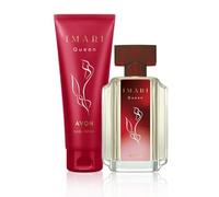 Imari Queen Perfume Set - 50ml EDT and 125ml Body Lotion for women - a fruity floral fragrance - plus a cosmetics bag by Avon.