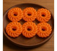 Imarti Indian Sweet - Traditional Mithai Made with Gram Flour, Urid Dal & Sugar - Rich, Festive Dessert -6 Piece