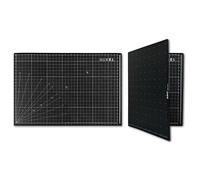 iMAT Flip Cutting Mat Note A1 (Inch Version), 24 x 36 in (60 x 90 cm), Foldable, Ideal for Crafts, Paper Cutting, Large Leather and Cloth Projects, Sketching, Drawing (Black)