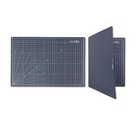 iMAT Flip Cutting Mat Note A1 (Inch Version), 24 x 36 in (60 x 90 cm), Foldable, Ideal for Crafts, Paper Cutting, Large Leather and Cloth Projects, Sketching, Drawing (Navy Blue)