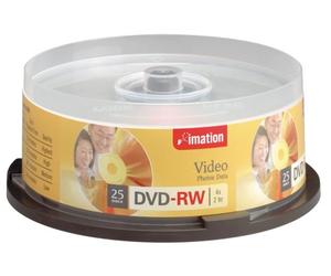 Imation - 25 x DVD-RW 4.7 GB 4x - spindle - storage media