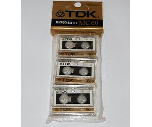 Imation 3Pk Microcassette Tape D-Mc60u3n Tapes Audio & Video Speciality