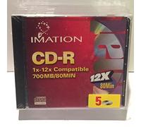 Imation Corp CDR 700MB 80MIN 24X-RETAIL 5PK (41176)
