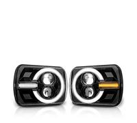 IMAWUHM Car Headlights Led Headlight 5x7 Inch Drl Turn Signal Hi-Lo Beam Led Headlamp For GMC For Savana 3500 2500 1500 K3500 K2500 K1500 C2500 C1500