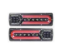 IMAWUHM Car Turn Signal Tail Light 2Pcs For Trucks Buses Tractors Lorries Pickups And RVs LED Taillights Turn Signals Brake And Reversing Lights(A)