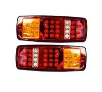 IMAWUHM Car Turn Signal Tail Light 2Pcs For Trucks Buses Tractors Lorries Pickups And RVs LED Taillights Turn Signals Brake And Reversing Lights(G)