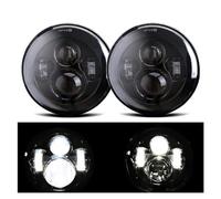 IMAWUHM Front Headlight 1Pair Running Lights 75W Led H4 7inch Angel Eyes H4 Led Headlight For Toyota FJ For Cruiser For Land For Cruiser FJ60 HZJ75 75 78 79(C 2x 40b 1pair)