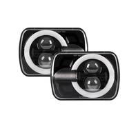 IMAWUHM Front Headlight 5x7 Inch Led Headlight 7x6 Drl Turn Signal Hi-Lo Beam Headlamp For Jeep For Wrangler YJ For Cherokee