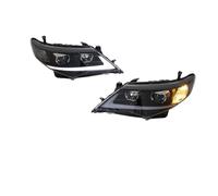 IMAWUHM Headlight Head Lamp 1Pair Of LED Car Headlight Assembly Front Head Lamp DRL Turning Signal Headlights Plug And Play For Toyota For Camry 2012 2013 2014(Middle East Black L)