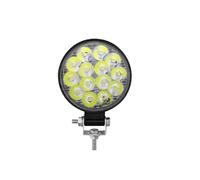 IMAWUHM Headlight Head Lamp 48W Car LED Barra Headlights Bar Worklight MINI 16SMD Square Round Work Light 12V Auto For Jeep Truck 4X4 SUV ATV(1pc 42W round)