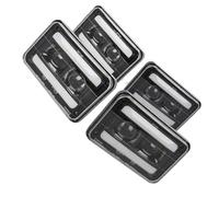 IMAWUHM Headlight Head Lamp 4Pcs With Turn Signal DRL For H4651 H4656 Headlights For Pontiac Firebird For Grand Prix