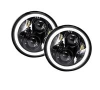 IMAWUHM Headlight Head Lamp 5.75 Inch LED Headlight Halo Angel Eyes Headlamp For Jeep For Wrangler Off Road(2PCS 5.75-inch 4LED)