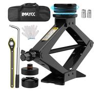 IMAYCC 2.5T Car Jack Universal Scissor Jack for Car with Rubber Jack Pad,Portable 2 in 1 TireJack Changing kit with Lug Wrench,CarEmergency Kitfor SUV MPV Tesla Model Y/3/S/X