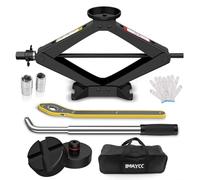 IMAYCC Car Jack Kit 2.5 Ton/5512 lbs,Universal Scissor Jack for Car with Rubber Jack Pad,Portable 2 in 1 TireJack Changing kit with Lug Wrench,CarEmergency Kitfor SUV MPV Tesla Model Y/3/S/X