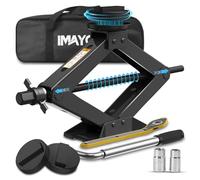 IMAYCC Car Jack Kit for BMW, 2.5t Scissor Jack with 2Pcs Jack Rubber Pad, BMW Accessories, Heavy Duty Steel Car Lift, Portable Tire CarJacks Emergency Kit, Tyre Repair Changing Tool(Black)