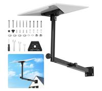 IMAYCC Long Retractable Starlink Gen 3 Mount,360° Adjustable V3 Starlink Wall Mount, Starlink Gen3 Pole Mounting Kit with Starlinks Gen 3 Pipe Adapter for Gen3 Starlink Internet Kit Satellite