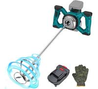 IMAYCC Mortar Stirrer, Cordless Cement Mixer for MAKITA & DEWALT Batteries, Portable Concrete Mixer, 21V 6-Speed Mixing Drill, 1000W Drilling and Mixing Machine for Mud, Mortar, Joint Compound, etc