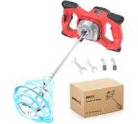 IMAYCC Portable Concrete Cement Mixer 2100W Electric Paddle Mixer Adjustable 6 Speed Handheld Plaster Grout Paint Thinset Mortar Paddle Mixer Drill Mixer Stirring Tool