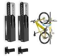 IMAYCC Professional Swivel Bike Wall Mount, Higher Quality Vertical Adjustable Foldable Bike Rack Wall, No Lifting Required Wall Mounted Bike Rack, Space Saving for Home Garage Storage(2 Pack)