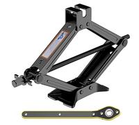 IMAYCC Scissor jack 2T/2000 kg, including trolley jack and hex key, suitable for small cars