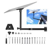 IMAYCC Starlink Gen 3 Mount Long with Retractable Design, 360° Adjustable Starlink Wall Mount, Vertical Angle Starlink Gen 3 Pipe Adapter, Mounting Kit for Starlink Gen 3 Internet Kit Satellite
