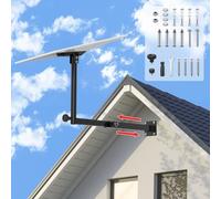 IMAYCC Starlink Gen 3 Mount with Retractable Design, 360° Adjustable Starlink Long Wall Mount, Vertical Angle Starlink Gen 3 Pipe Adapter, Mounting Kit for Starlink Gen 3 Internet Kit Satellite