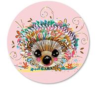 IMAYONDIA Pink Cute Hedgehog Mouse Pad,Cute Animal Print Design Personalized Mouse Pads Small Size Non-Slip Rubber Base Mousepad for Laptop & Computer