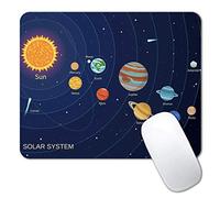 IMAYONDIA Mouse Pad, Solar System Mouse Pad for Kids, Colorful Space Mouse Pads with Designs for Girls & Boys, Anti-Slip Rubber Base, Remote Learning Children Wireless Mouse Pad for Laptop