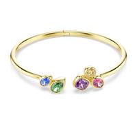 Imber bangle, Mixed cuts, Multicoloured, 18K gold finish