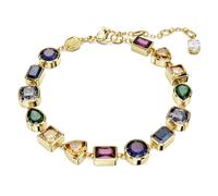 Imber bracelet, Mixed cuts, Multicoloured, 18K gold finish