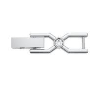 Imber Emily Tennis extender, Round cut, Rhodium plated