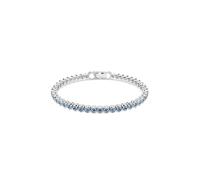 Imber Emily White Rhodium Plated Blue Crystal Tennis Bracelet
