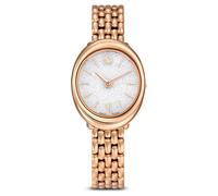 Imber oval watch, Swiss Made, Metal bracelet, Gold tone, Rose gold-tone finish