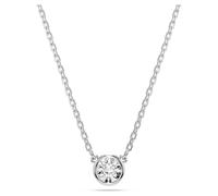 Swarovski Imber Rhodium Plated Round Cut Crystal Necklace