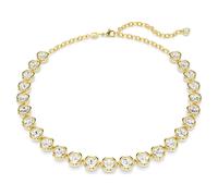 Swarovski Jewellery Swarovski Imber Round Cut Gold Tone Tennis Necklace 1cm, 38-45cm