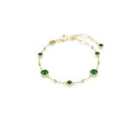 Imber Yellow Gold Coloured Green Crystal Bracelet